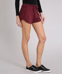 Short-Feminino-Running-Esportivo-Basico-em-Moletom-Vinho-8793882-Vinho_1