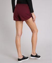 Short-Feminino-Running-Esportivo-Basico-em-Moletom-Vinho-8793882-Vinho_2