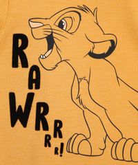 Camiseta-Infantil-Simba-Flocado-Manga-Curta-Amarela-9979669-Amarelo_2