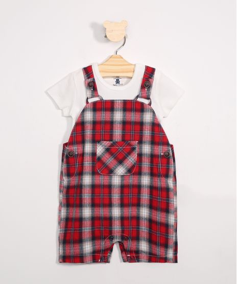 Jardineira-Infantil-Estampada-Xadrez-Vermelha-9842903-Vermelho_1