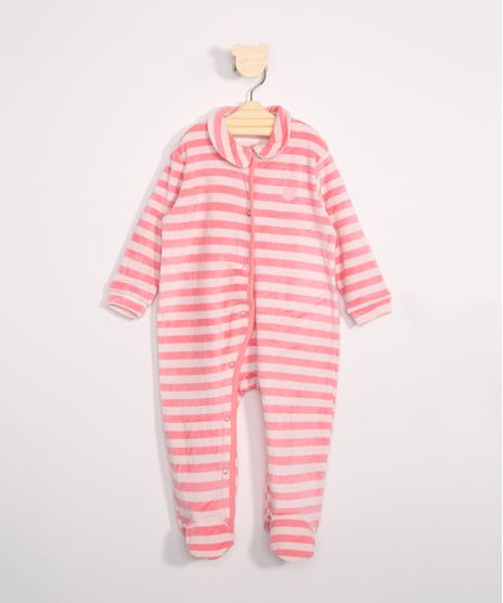 Macacao-Infantil-de-Plush-Listrado-Manga-Longa-com-Pezinho-Rosa-9972030-Rosa_1