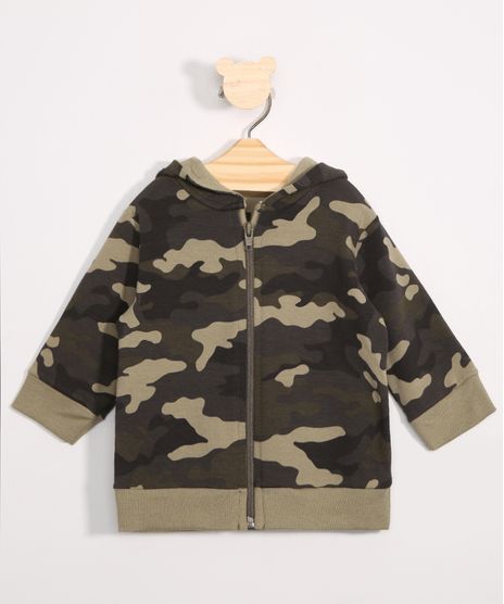 Blusao-Infantil-de-Moletom-Camuflado-com-Capuz-Verde-Militar-9980230-Verde_Militar_1