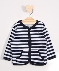 Cardigan-Infantil-de-Plush-Listrado-com-Bolso-Azul-Marinho-9972158-Azul_Marinho_1