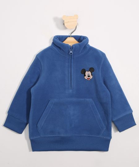 Blusao-Infantil-de-Fleece-Mickey-Gola-Alta-Azul-9337040-Azul_1