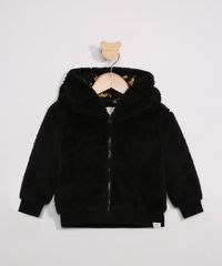 Jaqueta-Infantil-de-Pelo-com-Capuz-Preta-9801299-Preto_1