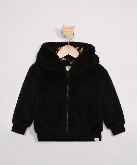 Jaqueta-Infantil-de-Pelo-com-Capuz-Preta-9801299-Preto_1 Jaqueta-Infantil-de-Pelo-com-Capuz-Preta-9801299-Preto_1