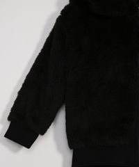 Jaqueta-Infantil-de-Pelo-com-Capuz-Preta-9801299-Preto_4