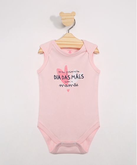 Body-Infantil--Primeiro-Dia-Das-Maes--Sem-Manga-Rosa-Claro-9969887-Rosa_Claro_1