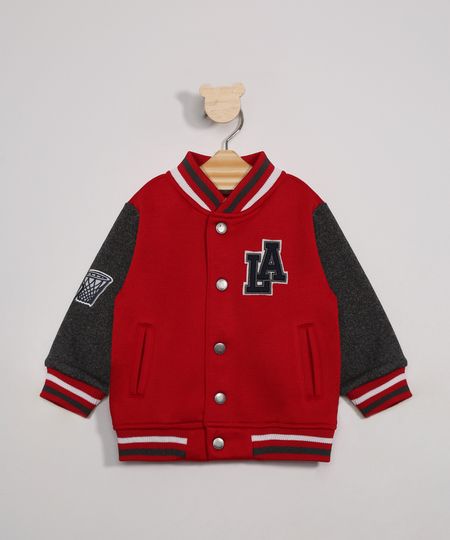 Jaqueta-Infantil-de-Moletom-Bomber--LA--Vermelha-9971806-Vermelho_1
