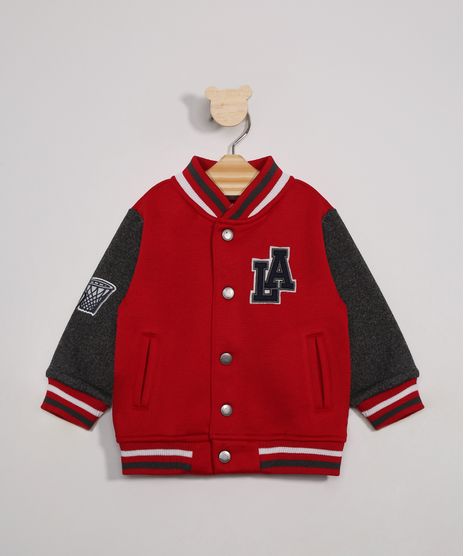 Jaqueta-Infantil-de-Moletom-Bomber--LA--Vermelha-9971806-Vermelho_1