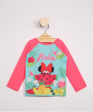 Blusa-de-Praia-Infantil-Minnie-e-Frutas-Manga-Longa-com-Protecao-UV50--Rosa-9972148-Rosa_1