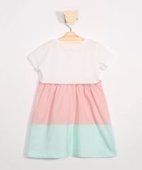 Vestido-Infantil-Amplo-com-Recortes-Manga-Curta-Multicor-9978303-Multicor_2