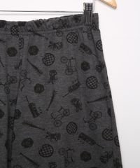 Pijama-Juvenil-Manga-Curta-Stranger-Things-Cinza-Mescla-9983633-Cinza_Mescla_4