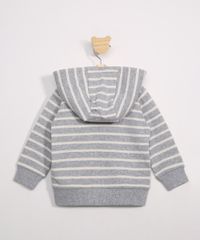 Jaqueta-Infantil-de-Moletom-Listrada--Cool--com-Capuz-Cinza-Mescla-9789001-Cinza_Mescla_3