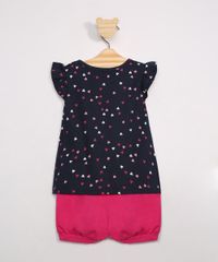 Conjunto-Infantil-Blusa-Estampada-de-Coracoes-Manga-Curta-Azul-Marinho---Short-Balone-Pink-9967583-Pink_2