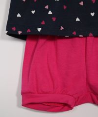 Conjunto-Infantil-Blusa-Estampada-de-Coracoes-Manga-Curta-Azul-Marinho---Short-Balone-Pink-9967583-Pink_4