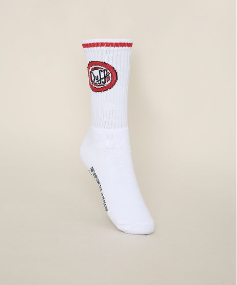 Meia-Masculina-Cano-Alto-Os-Simpsons-Duff-Branca-9470525-Branco_1