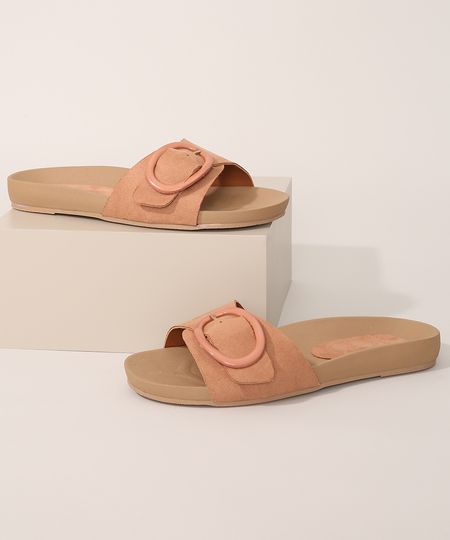 Rasteirinha-Feminina-com-Fivela-Oneself--Bege-9982243-Bege_1