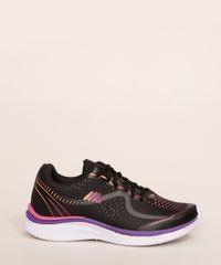 Tenis-Feminino-Esportivo-Ace-Texturizado-com-Estampa-Degrade-Preto-9984063-Preto_3