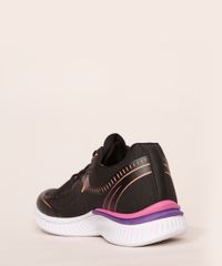 Tenis-Feminino-Esportivo-Ace-Texturizado-com-Estampa-Degrade-Preto-9984063-Preto_5