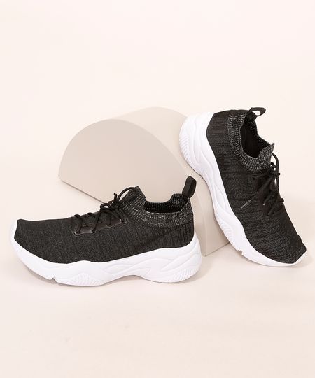 Tenis-Knit-Feminino-Esportivo-Ace-com-Lurex-e-Cadarco-Preto-9983532-Preto_1