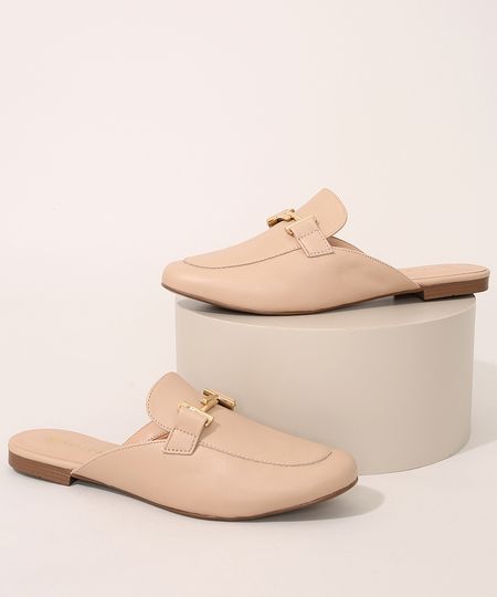 Mule-Feminino-Via-Uno-com-Fivela-Bege-9984410-Bege_1