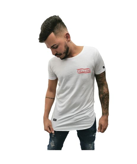 camiseta longline masculina c&a