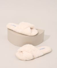 Pantufa-Feminina-de-Pelucia-Oneself-Bege-Claro-9967072-Bege_Claro_1