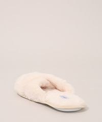 Pantufa-Feminina-de-Pelucia-Oneself-Bege-Claro-9967072-Bege_Claro_5
