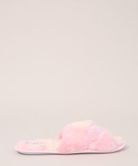 Pantufa-Feminina-de-Pelucia-Estampada-Tie-Dye-Oneself-Rosa-9967075-Rosa_3