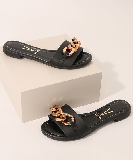 Rasteirinha-Feminina-Vizzano-com-Corrente-Preta-9985303-Preto_1