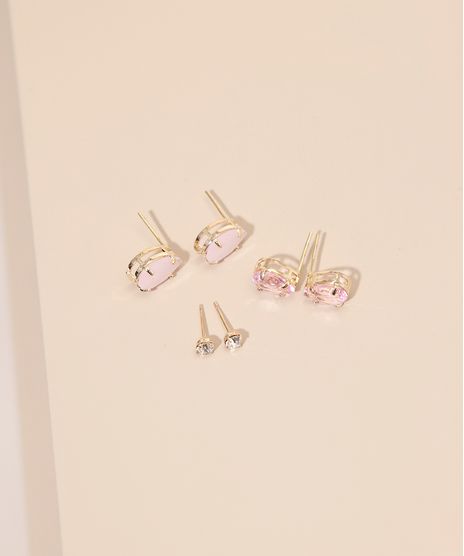 Kit-de-3-Brincos-Femininos-Pequenos-Dourado-9987518-Dourado_1