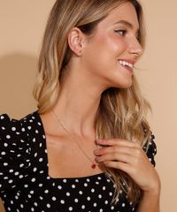 Kit-de-Colar-Feminino-com-Pingente-de-Coracao-com-Pedra---Brinco-com-Pedra-Dourado-9987519-Dourado_2