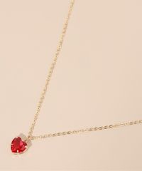 Kit-de-Colar-Feminino-com-Pingente-de-Coracao-com-Pedra---Brinco-com-Pedra-Dourado-9987519-Dourado_4