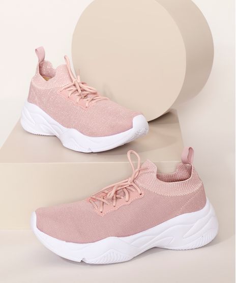 Tenis-Feminino-Esportivo-Ace-Knit-com-Lurex-Rosa-9983534-Rosa_1
