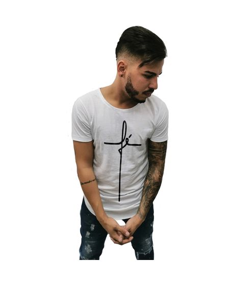 camiseta longline masculina c&a