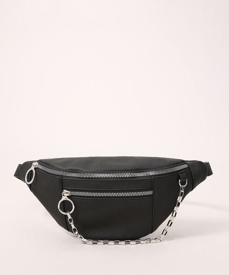 Pochete-com-Corrente-e-Bolso-Preta-9979537-Preto_1 Pochete-com-Corrente-e-Bolso-Preta-9979537-Preto_1