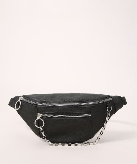 Pochete-com-Corrente-e-Bolso-Preta-9979537-Preto_1