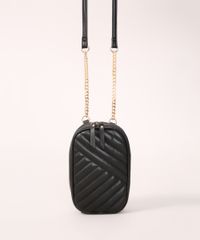 Bolsa-Transversal-Pequena-com-Alca-de-Corrente-Preta-9979562-Preto_1