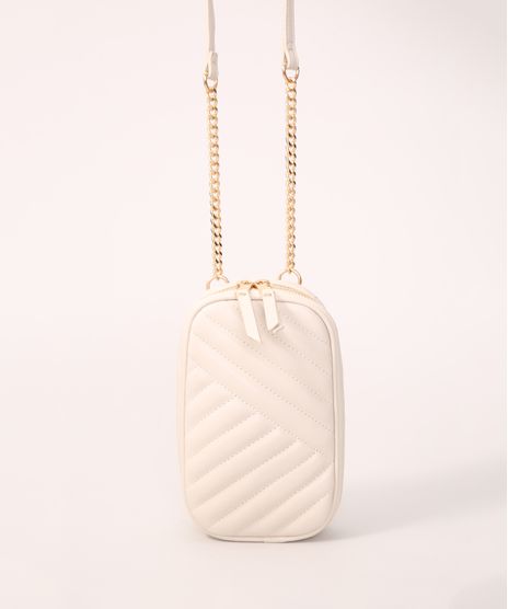 Bolsa-Transversal-Pequena-com-Alca-de-Corrente-Bege-Claro-9979562-Bege_Claro_1