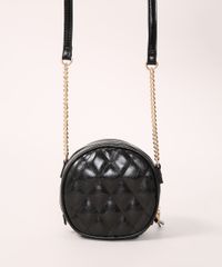 Bolsa-Transversal-Redonda-Pequena-com-Alca-de-Corrente-Preta-9979564-Preto_1