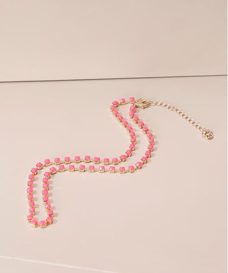 Colar-de-Strass-Curto-Rosa-9980636-Rosa_1