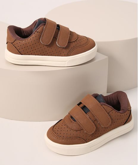 Tenis-Infantil-Cano-Baixo-com-Velcro-Marrom-9987562-Marrom_1