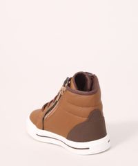 Tenis-Infantil-Cano-Alto-com-Pespontos-Caramelo-9987564-Caramelo_4