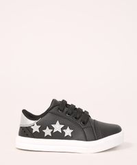 Tenis-Infantil-Cano-Baixo-com-Estrelas-Preto-9987560-Preto_2