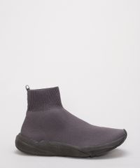 Tenis-Meia-Masculino-Knit-Cano-Alto-Esportivo-Ace-Chumbo-9986186-Chumbo_2