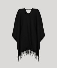 Poncho-Kimono-de-Trico-com-Franjas-Preto-9841670-Preto_2