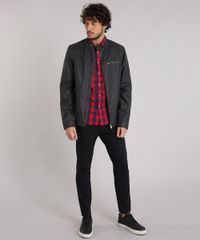 Jaqueta-Masculina-Biker-com-Ziper-Marrom-8851209-Marrom_3