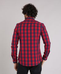 Camisa-Masculina-Slim-Xadrez-Manga-Longa-Vermelha-8897721-Vermelho_2