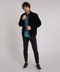 Camisa-Masculina-Slim-Xadrez-Manga-Longa-Verde-Agua-8894573-Verde_Agua_3